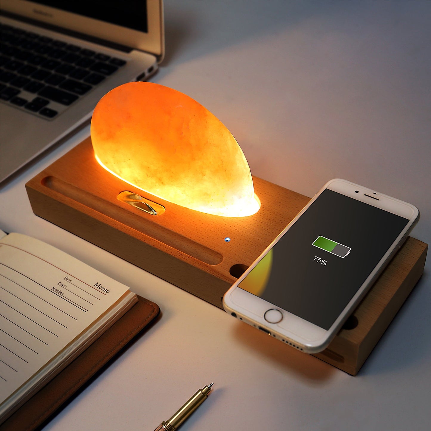 Himalayan Salt Lamp Wireless Charger