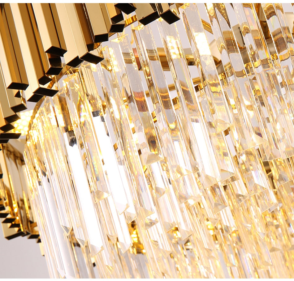 Modern cascade chandelier for staicase, lobby, hall, foyer, stairwell