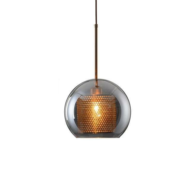 MILANA Smoky Glass Pendant Light