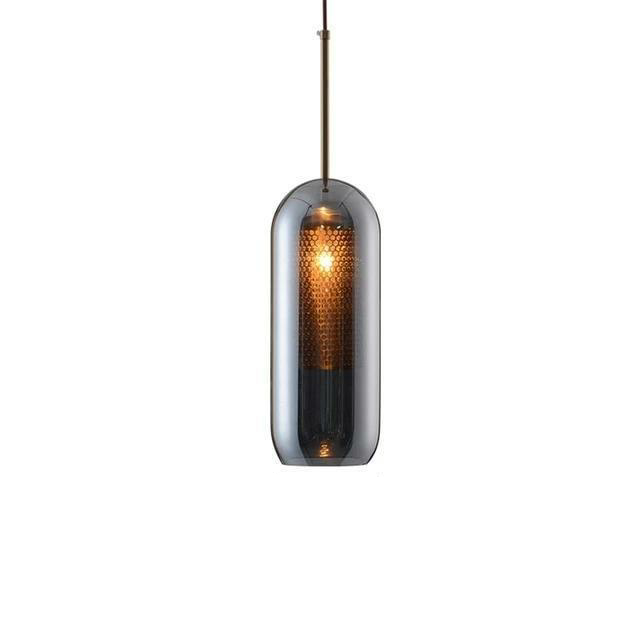 MILANA Smoky Glass Pendant Light