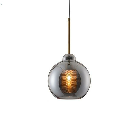 MILANA Smoky Glass Pendant Light