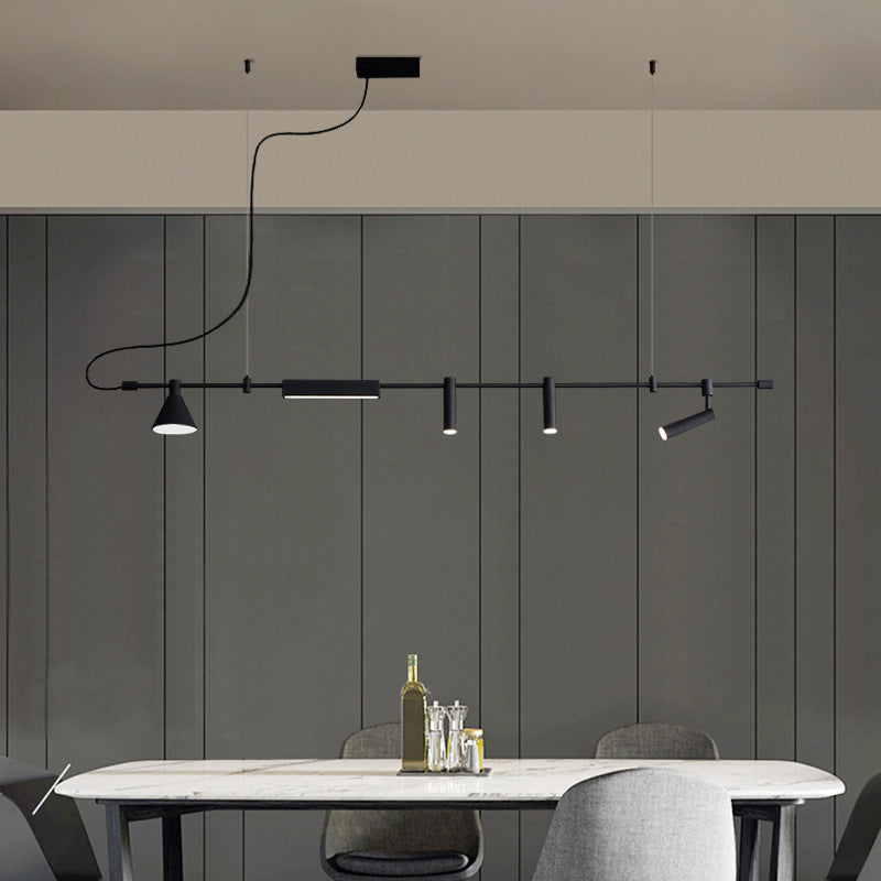 Sense Of Art Chandelier Shop Industrial Style Black Long Strip Lamps