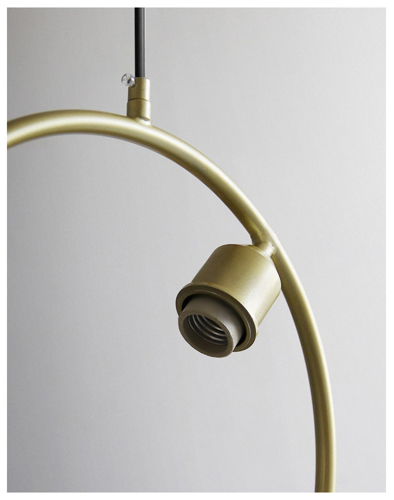 Chiswick Hoop Minimalist Brass Fitting Pendant Light