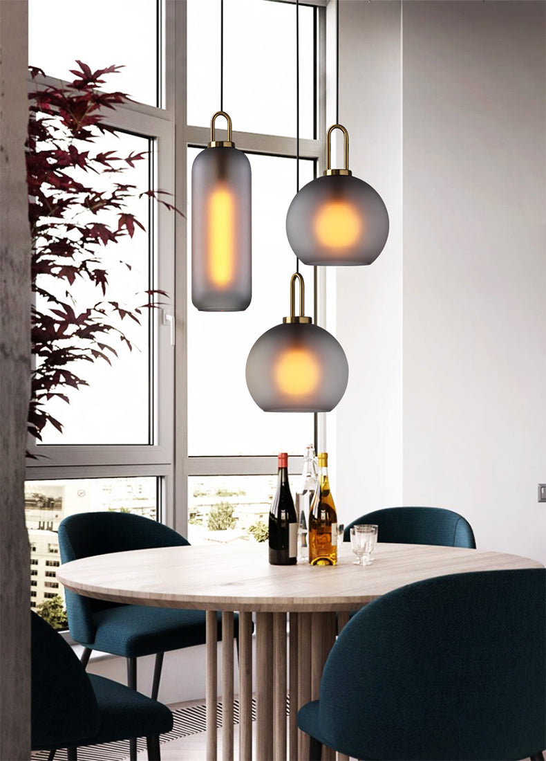 Yayoi Glass Globe Brass Fitting Pendant Light