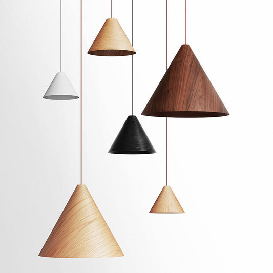 Grin Cone Wooden Pendant Lighting