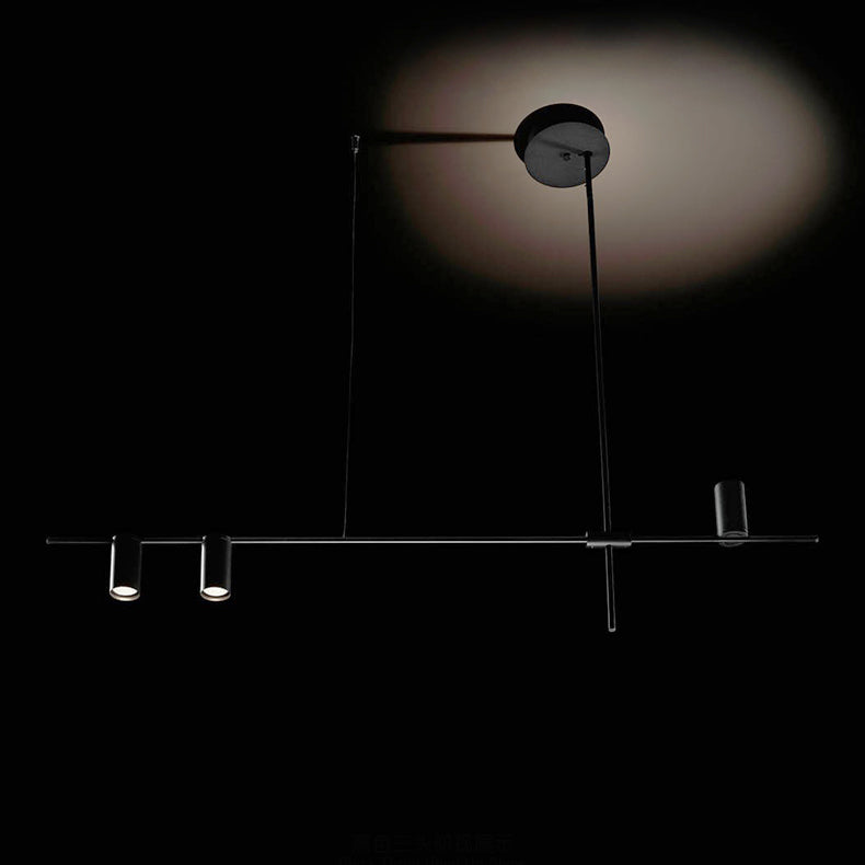 Concise Minimalist Line 3 Head Pendant Light