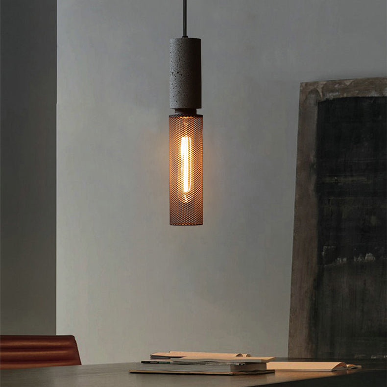 Ilford Concrete Minimalist Line Industrial Pendant Light