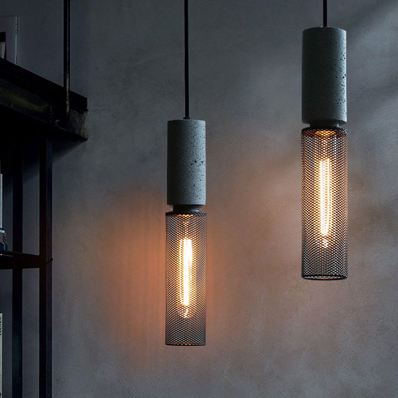 Ilford Concrete Minimalist Line Industrial Pendant Light