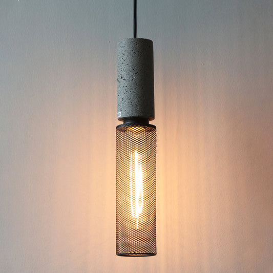 Ilford Concrete Minimalist Line Industrial Pendant Light