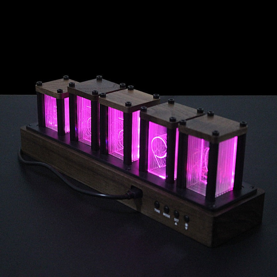 RGB Nixie Tube Clock - Novus Decor Lighting