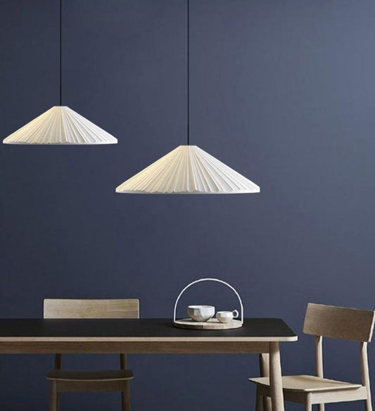 Signy Cone Pleated Pendant Light 