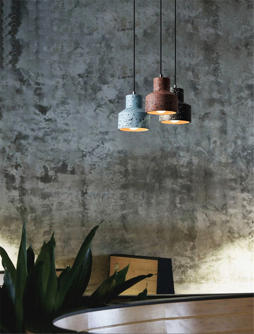 Kaja Cement Textured Pendant Light 