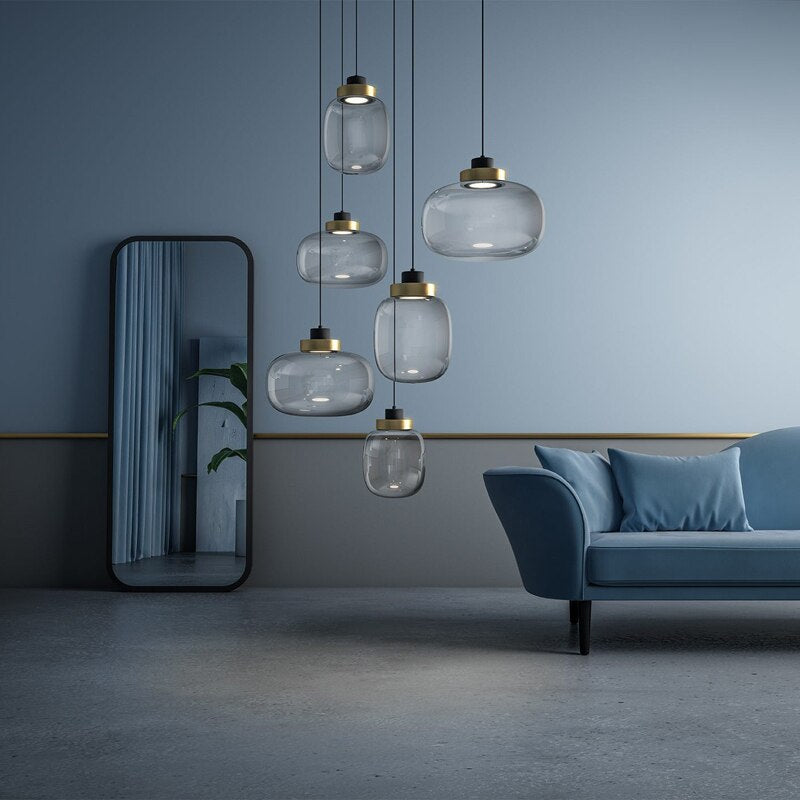 Greti Glass Minimal Pendant Light 