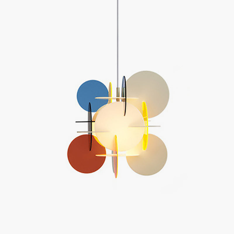 Lektra Colorful Geometric Pendant Light 