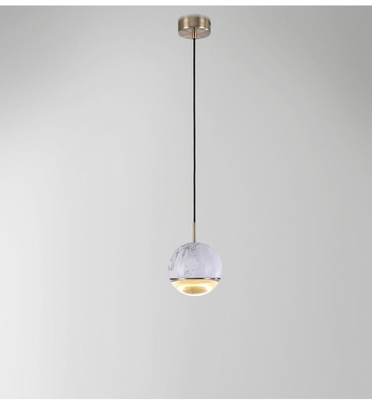 Kirsi Round Marble Pendant Light 