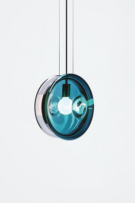 Kerra Glass Contemporary Pendant Light 