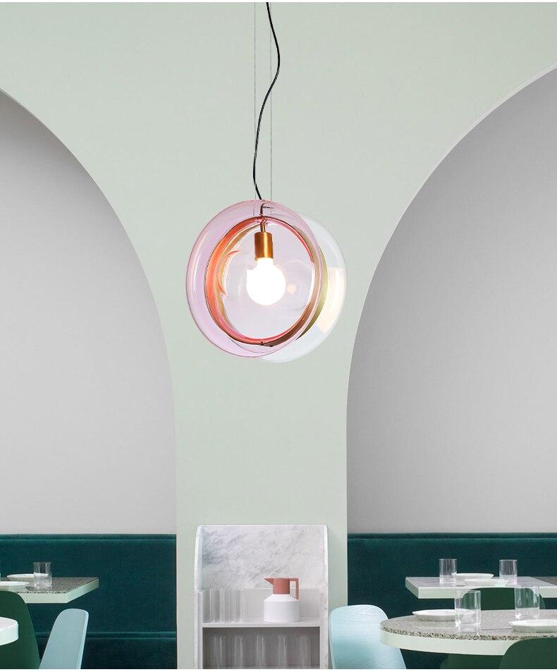 Kerra Glass Contemporary Pendant Light 