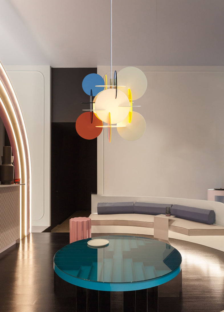 Lektra Colorful Geometric Pendant Light 