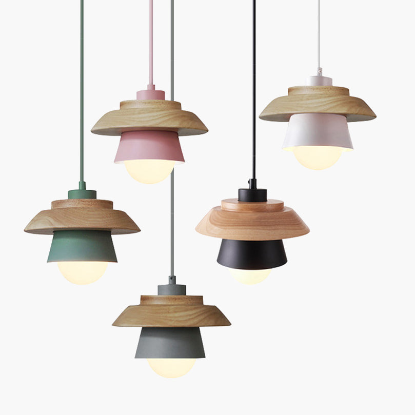 Rae Nordic Wooden Pendant Light