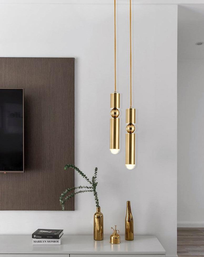 Beret Minimal Brass Pendant Light 