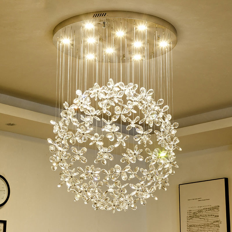 Luxury Crystal Butterfly Ceiling Chandelier for living room, bedroom , stairwell