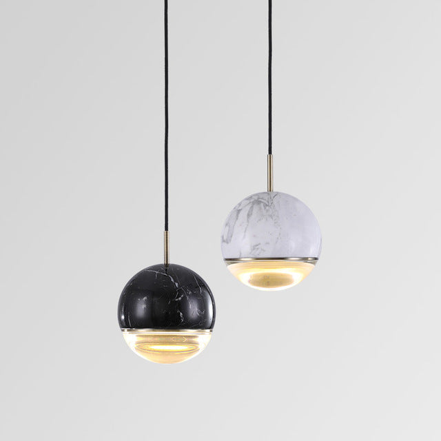 Kirsi Round Marble Pendant Light 