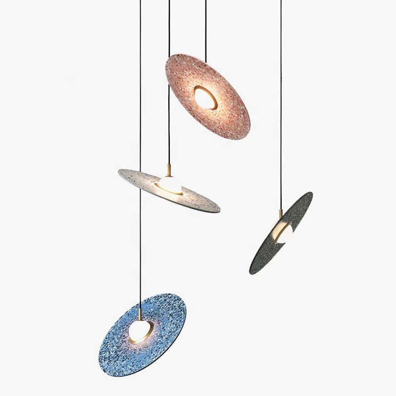 Almeta Disk Sculptural Pendant Light 