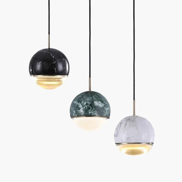 Kirsi Round Marble Pendant Light 