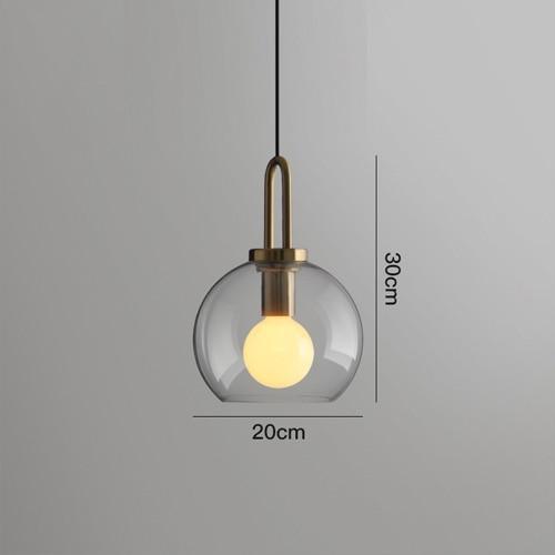 Iona Glass Globe Pendant Light