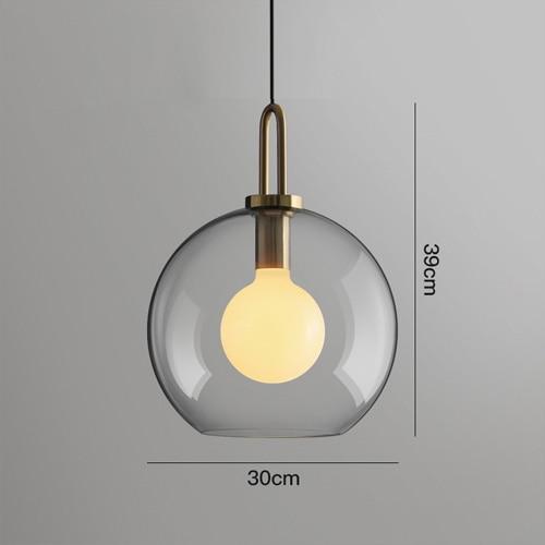 Iona Glass Globe Pendant Light