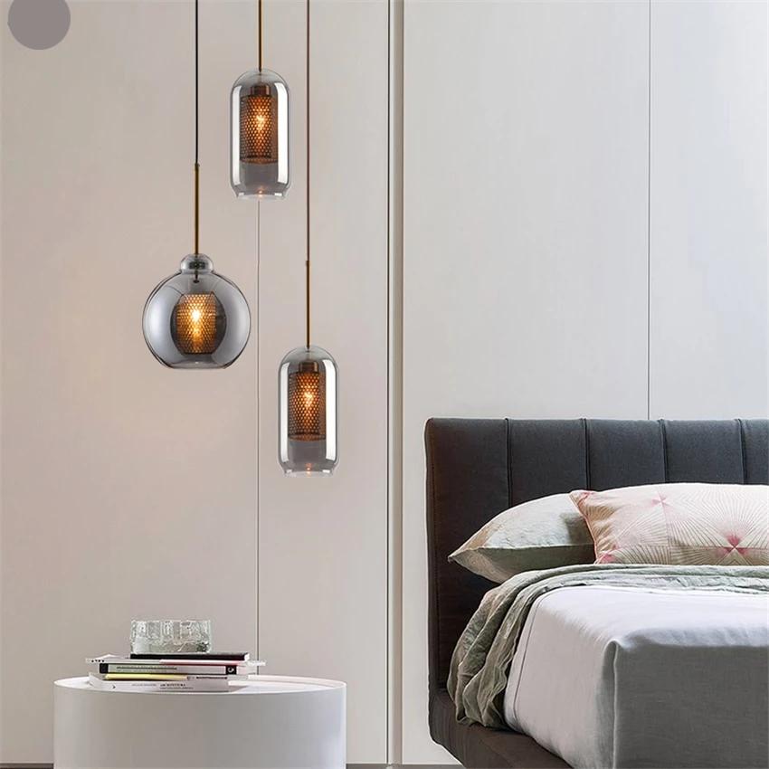 MILANA Smoky Glass Pendant Light