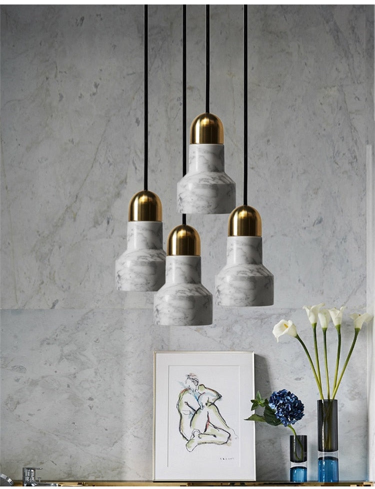 Nermi Marble Minimal Pendant Light 