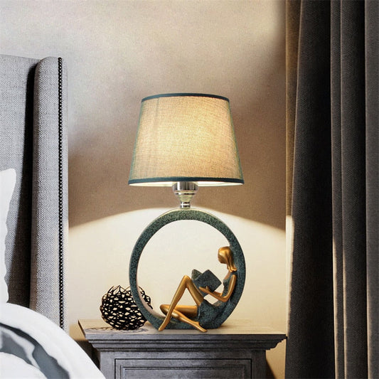 Reading Woman Bedside Lamp