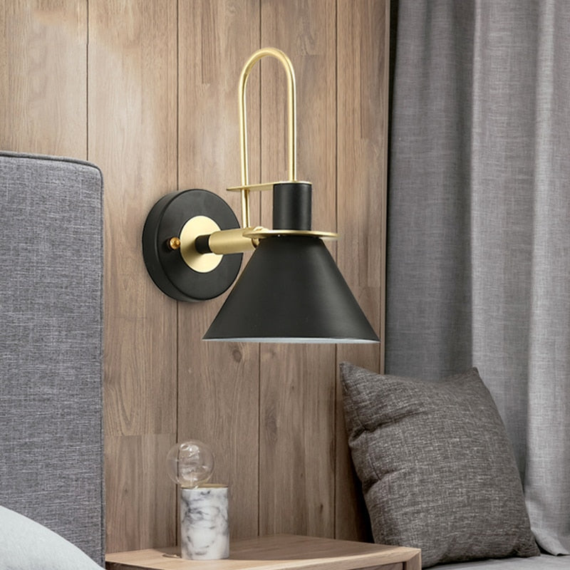 macaron horn wall lamp