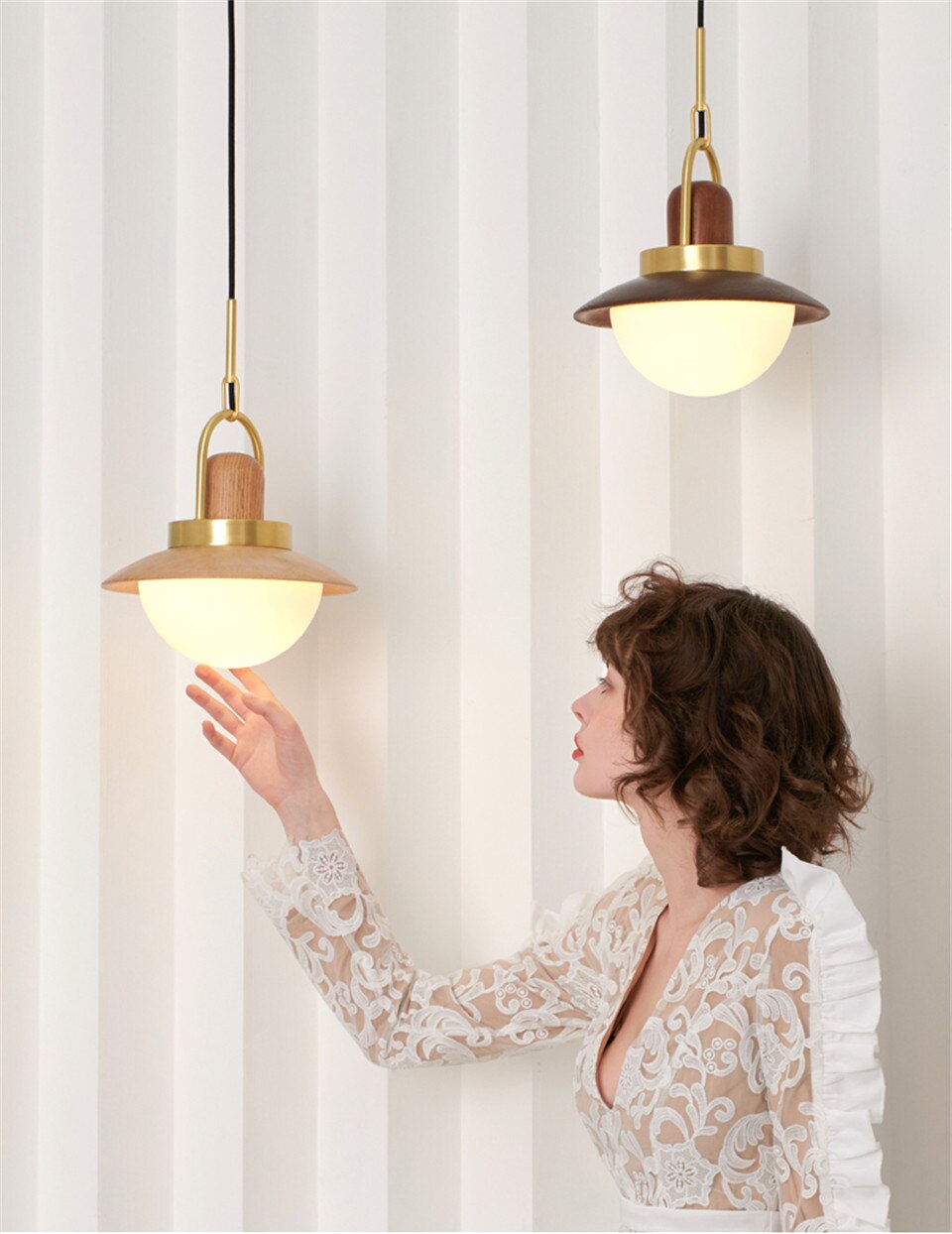 Sophia Wooden Pendant Light