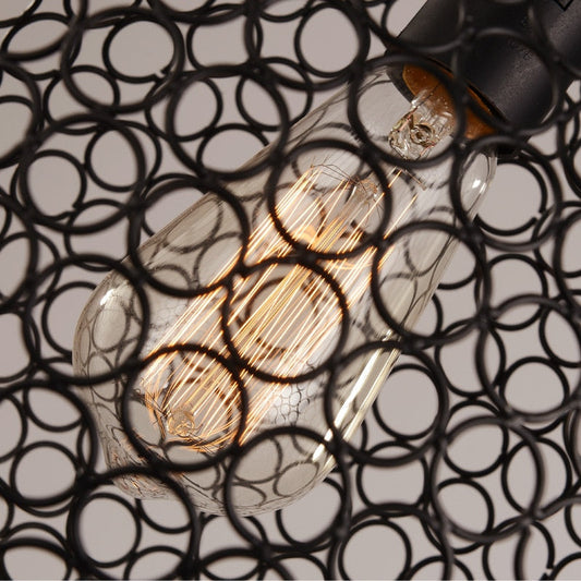 Black Cage Pendant Lamp