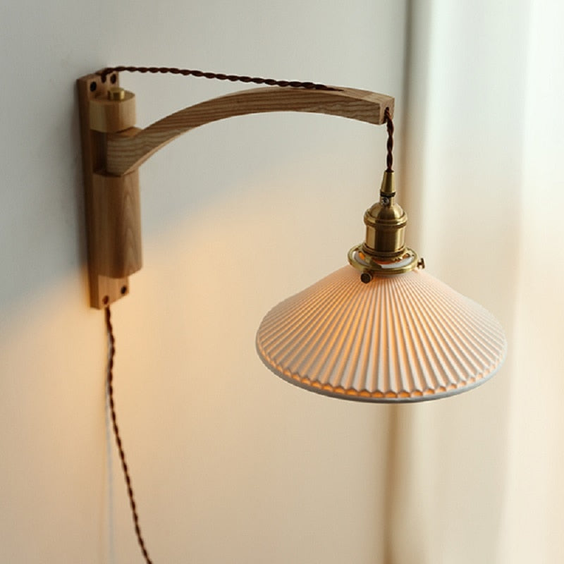 Walnut Wood Wall Lamp Nanna