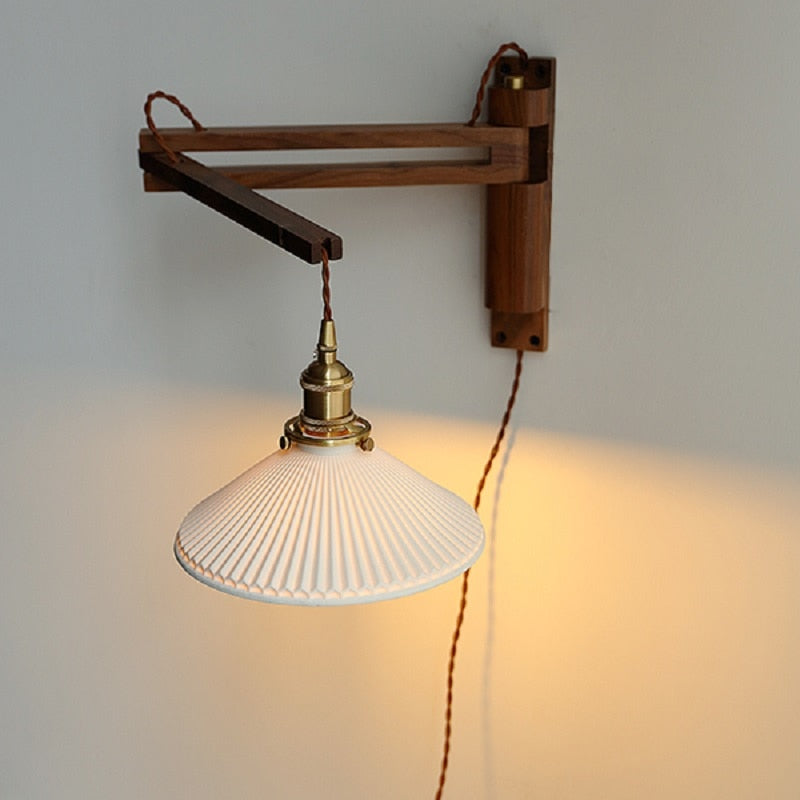 Walnut Wood Wall Lamp Nanna