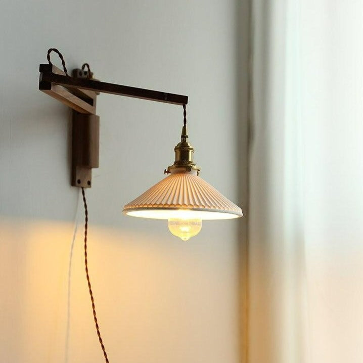 Walnut Wood Wall Lamp Nanna