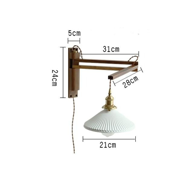 Walnut Wood Wall Lamp Nanna