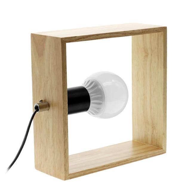 Wooden Desk Square Lamp - ZenQ Designs