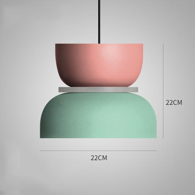 Macri Colorful Modern Pendant Light