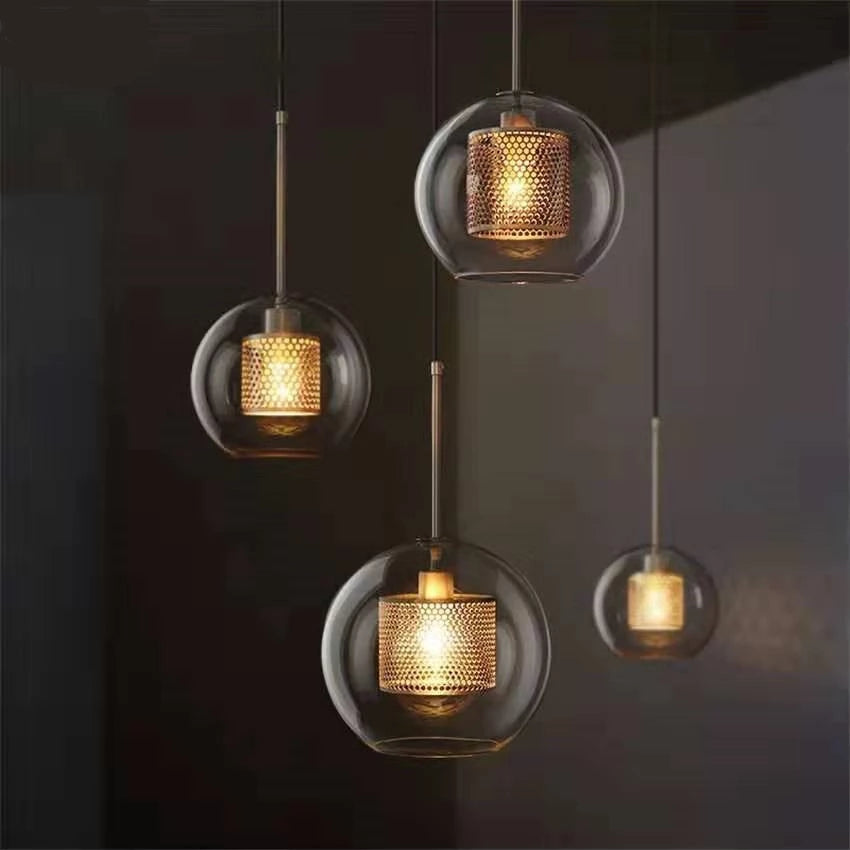 MILANA Clear Glass Pendant Light