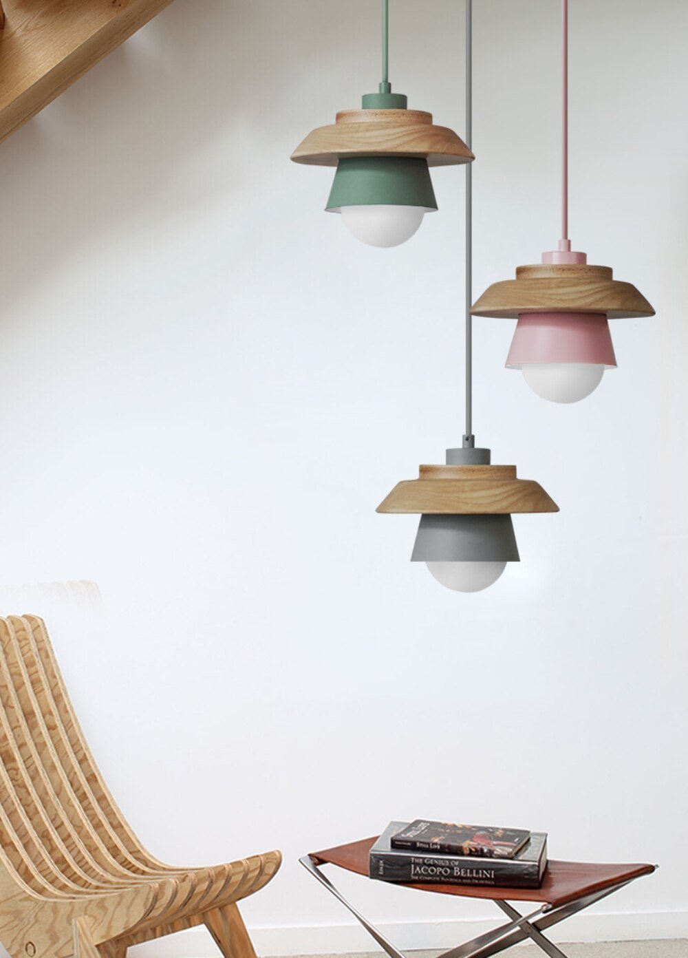 Rae Nordic Wooden Pendant Light